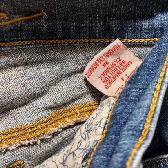 Haute Hippie Blue Wash Cropped Jeans size 25/2 - Picture 8 of 8